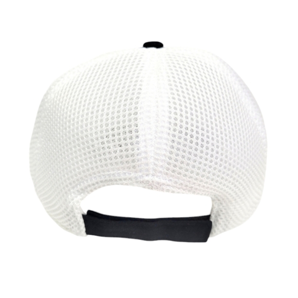 Outdoor Cap Black & White Soft Mesh Nitro Gear & Axle Baseball Hat/Cap - Picture 4 of 8